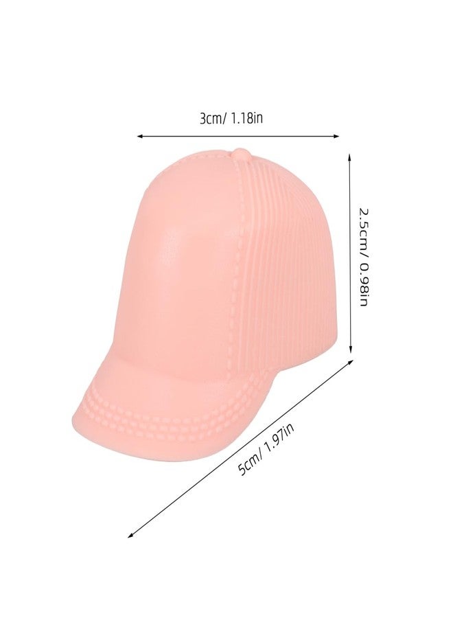 JOINPAYA Mini Doll Hats: 12pcs Miniature Dollhouse Plastic Baseball Caps 11 inch Doll Dress Up Accessories Crafts Mini Tea Party Tiny Hats for Girl - Image 2